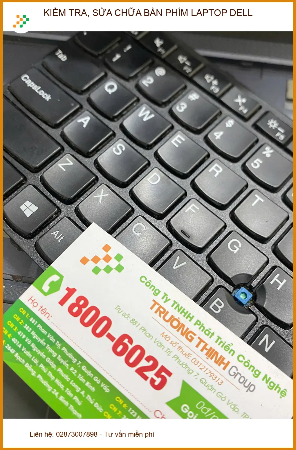 Bà Phượng sửa bàn phím laptop Dell Quận 12 bị loạn phím lấy liền