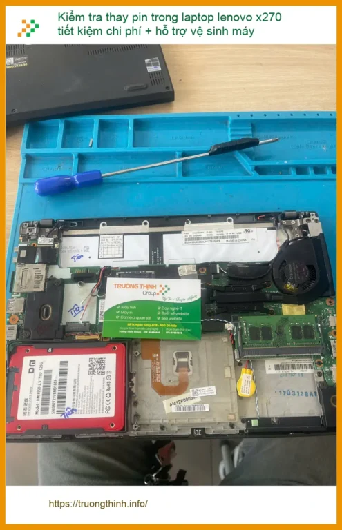 Bạn Dũng lo laptop pin yếu - Trung tâm Thay pin, vệ sinh Lenovo X270 Phú Nhuận