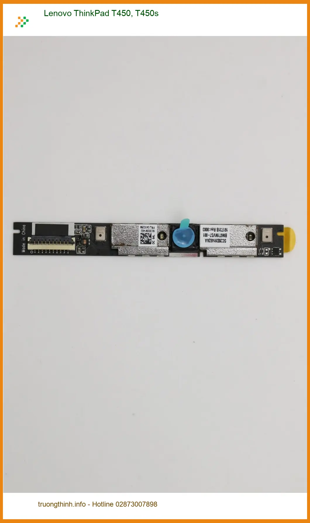 Webcam Laptop Lenovo ThinkPad T450 - Thay Mới Lấy Liền | Sửa Nhanh TPHCM
