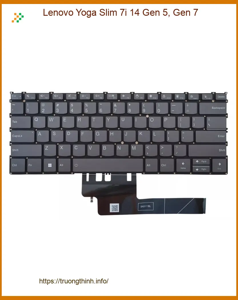 Bàn phím Laptop LENOVO Lenovo Yoga Slim 7i 14 Gen 5, 7
