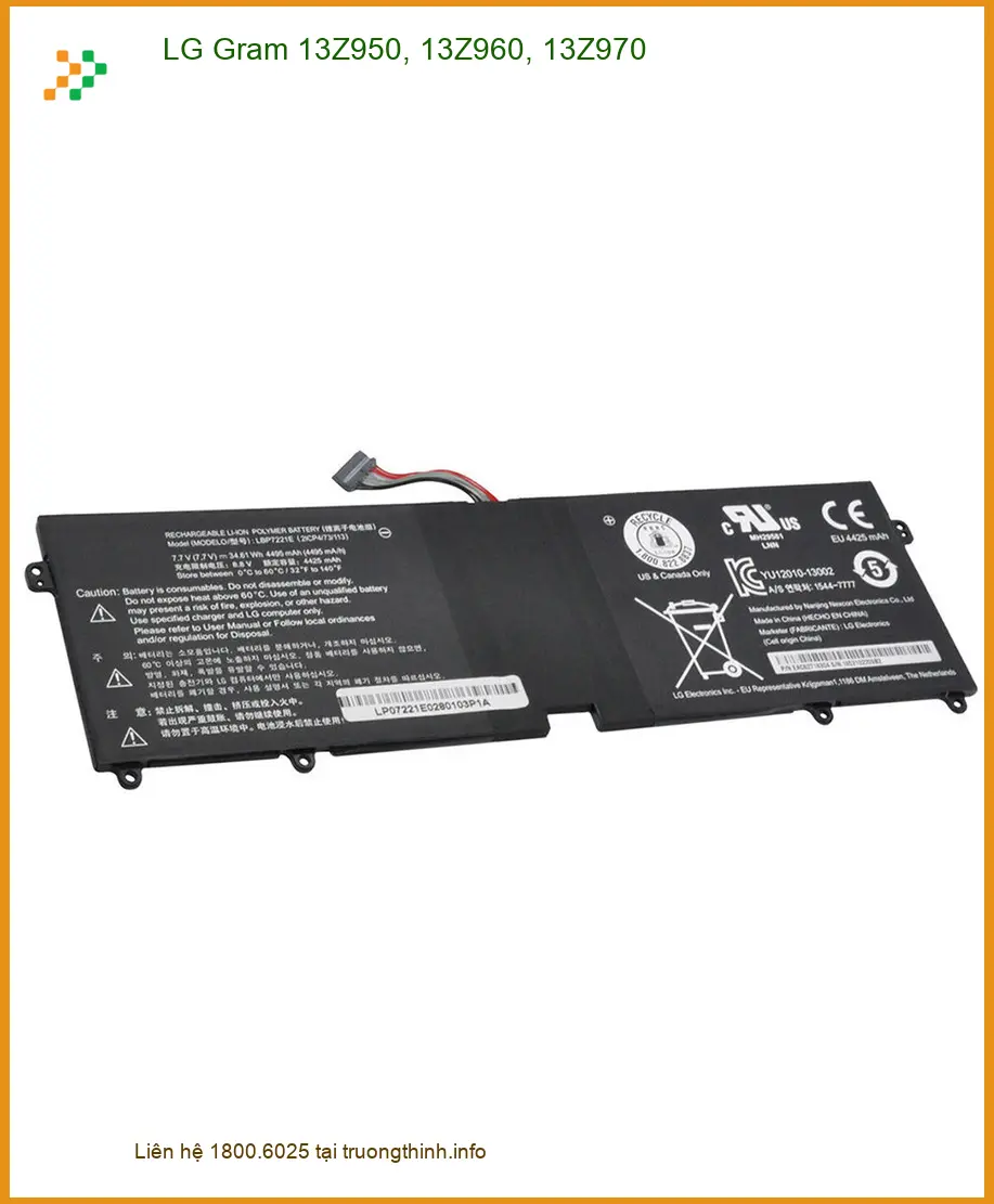 Pin Laptop LG Gram 13Z950 - Thay Pin Nhanh Chóng - Lấy Liền TPHCM