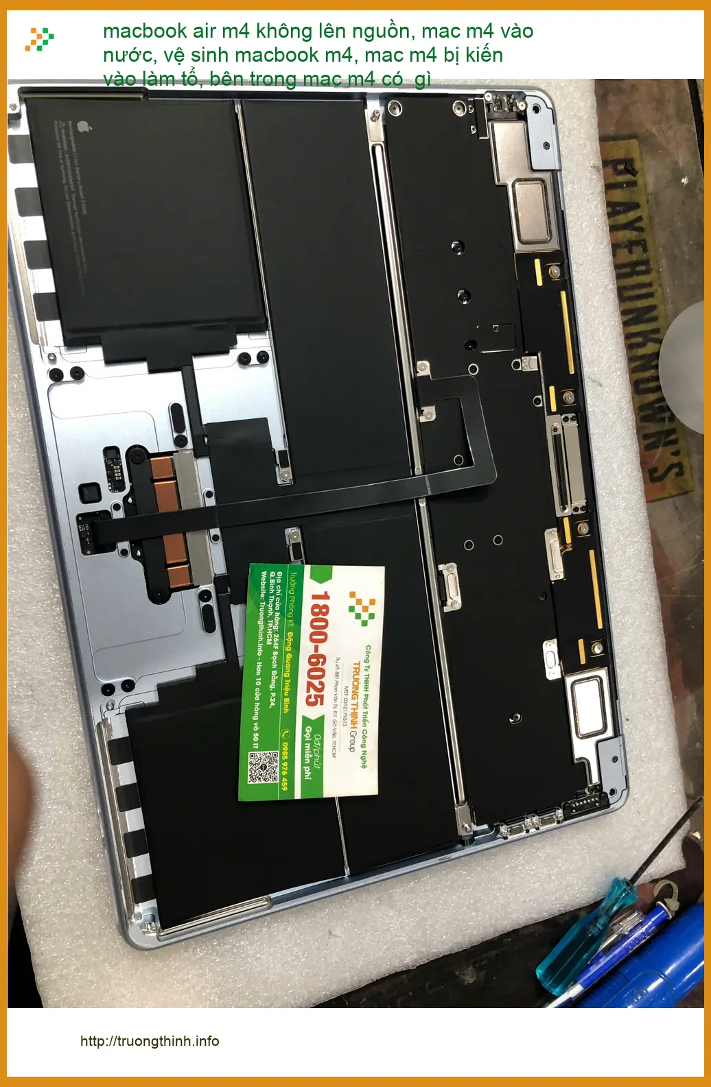 Dịch vụ sửa macbook air m4 vào nước lấy ngay - Chị Thanh designer ở Quận Bình Thạnh