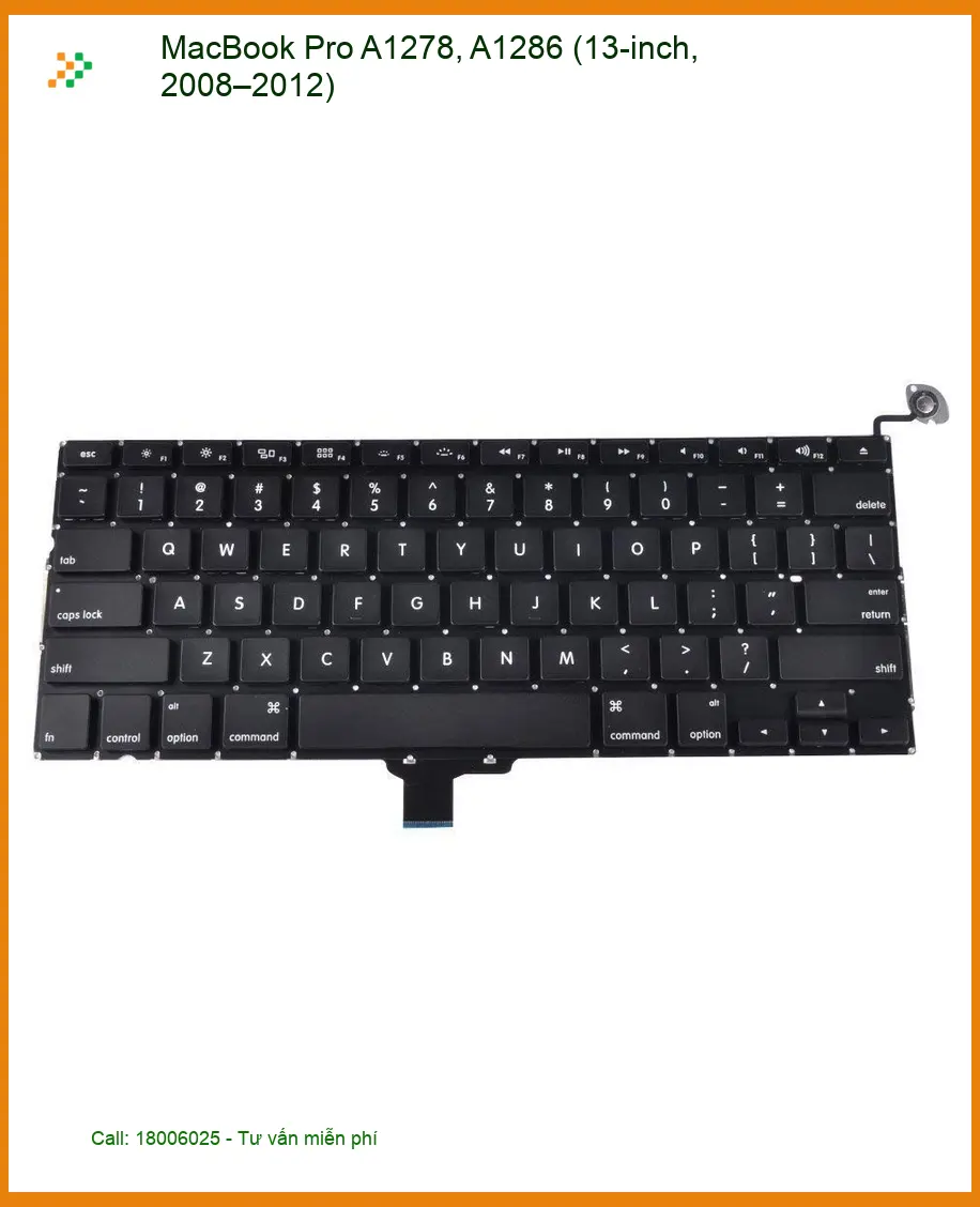 Bàn phím Laptop MacBook Pro A1278 - Thay Lấy Ngay | Giá Rẻ TPHCM