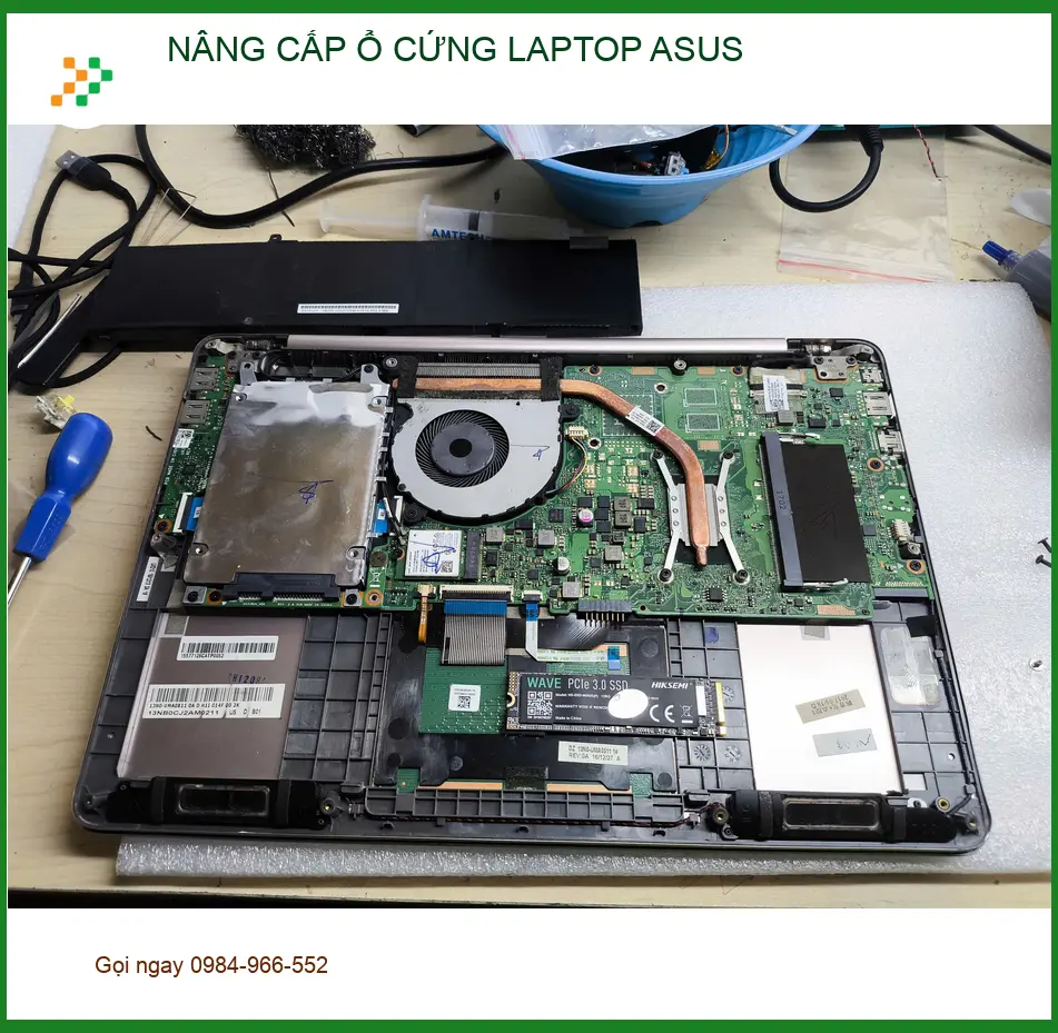 Anh Đức lập trình viên ở Gò Vấp nâng cấp ổ cứng laptop ASUS - Tốc độ kinh ngạc!