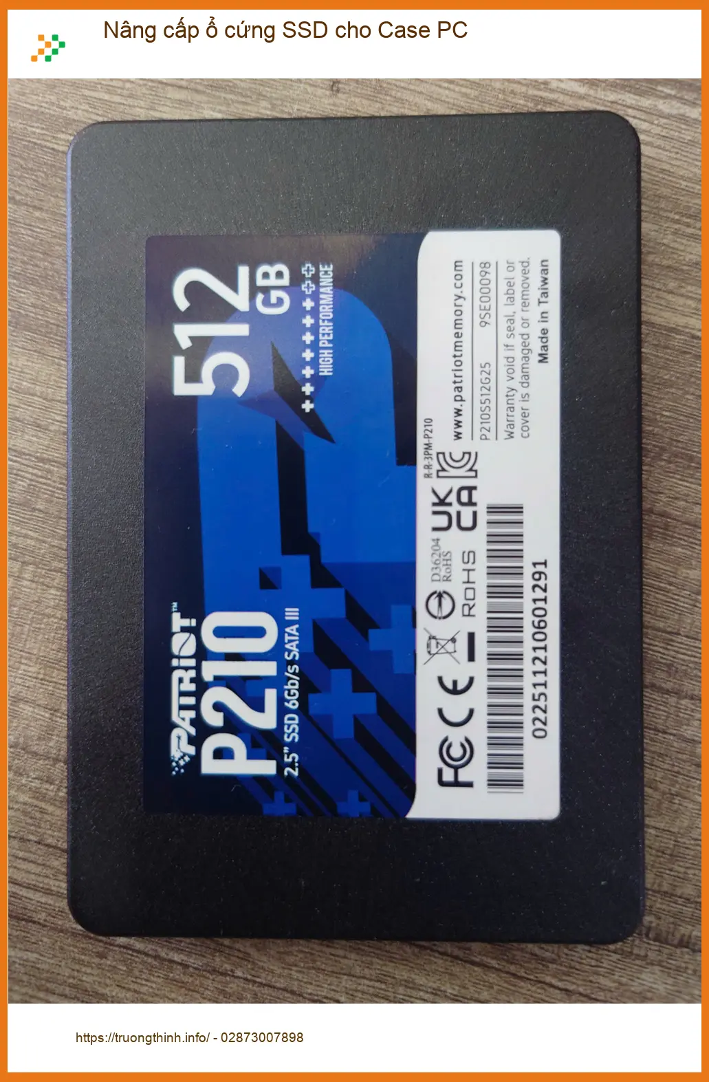 Anh Khánh nâng cấp SSD cho Case PC Quận 7 lấy ngay, máy chạy nhanh hơn
