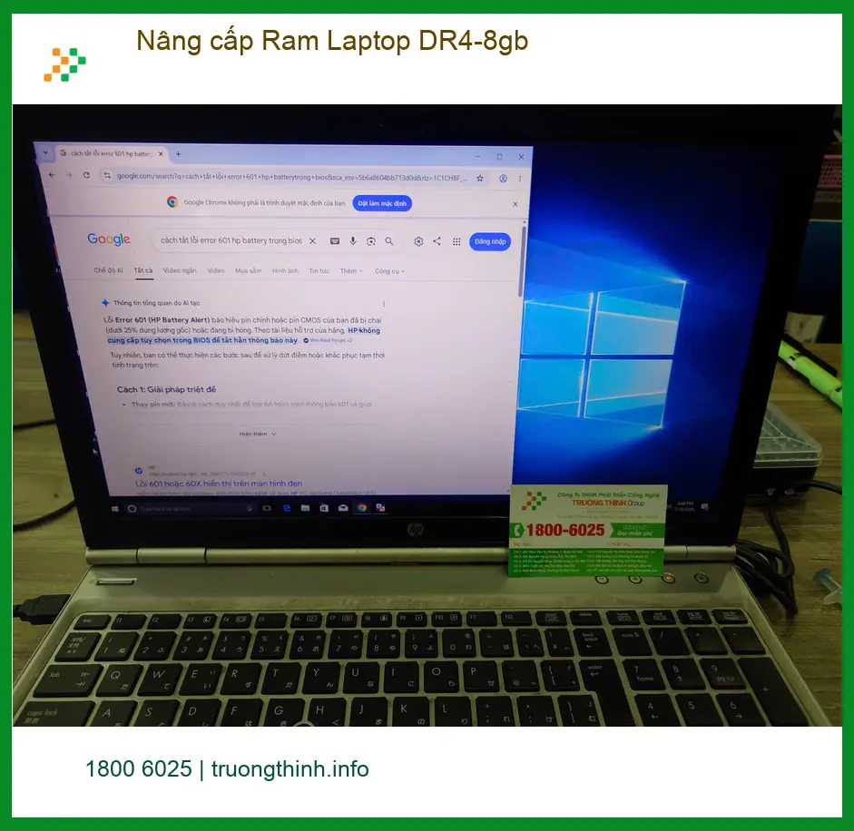 Anh Quang kỹ sư nâng cấp Ram Laptop DR4-8gb Quận 7 lấy ngay ảnh thực tế 2