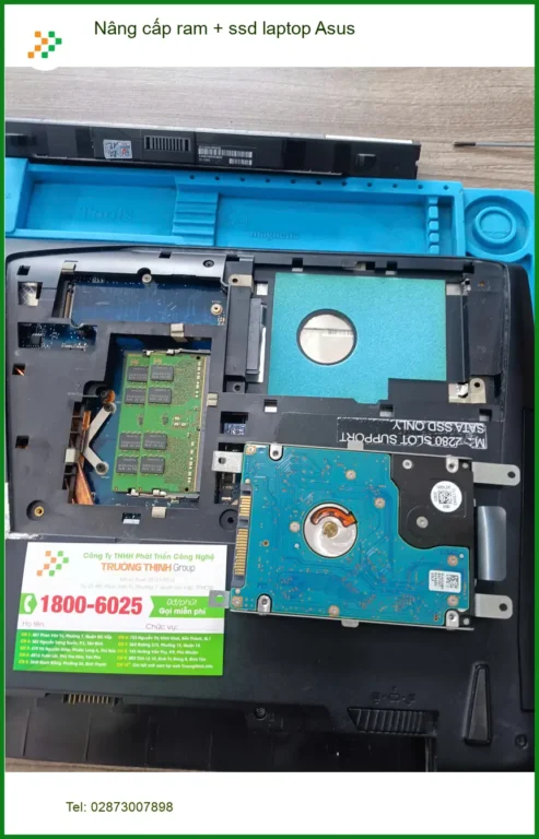 Chú Đạt tìm trung tâm nâng cấp ram ssd laptop Asus Quận Tân Phú giá sinh viên