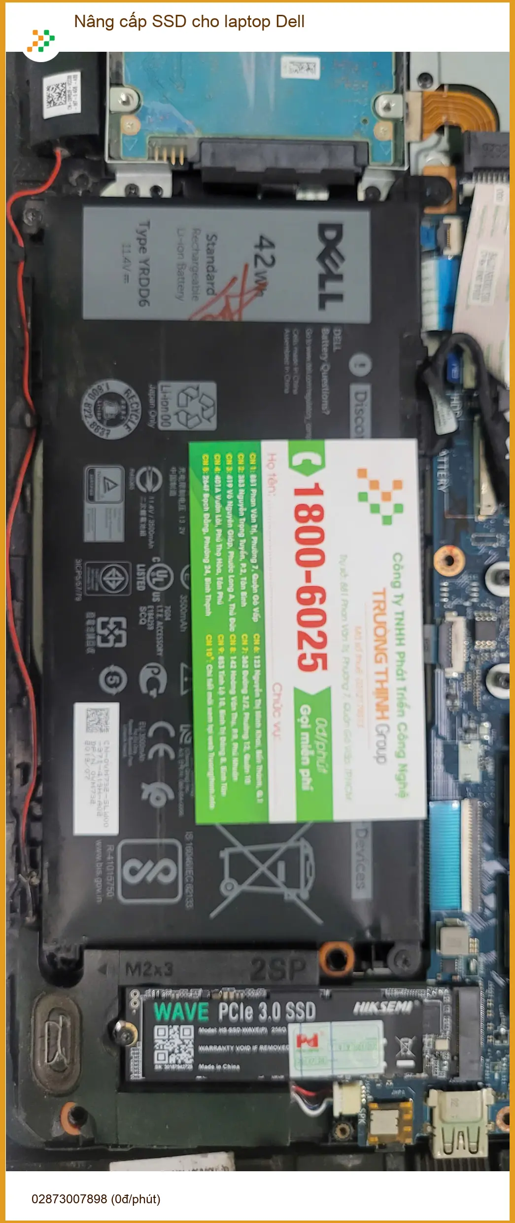 Anh Đức kiến trúc sư ở Quận Bình Tân và câu chuyện nâng cấp SSD laptop Dell ảnh thực tế 2