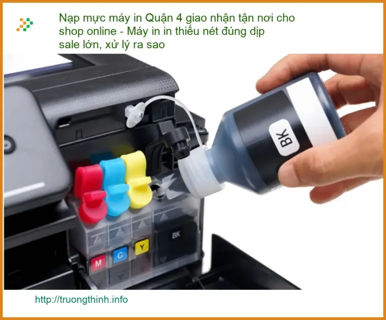 Sửa Chữa Nạp Mực Máy In Quận 4 thiếu nét - Điện thoại công ty xử lý gấp