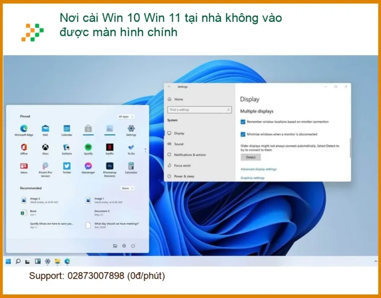 Cài Win 10 11 tại nhà không vào màn hình chính - Thợ sửa nhanh