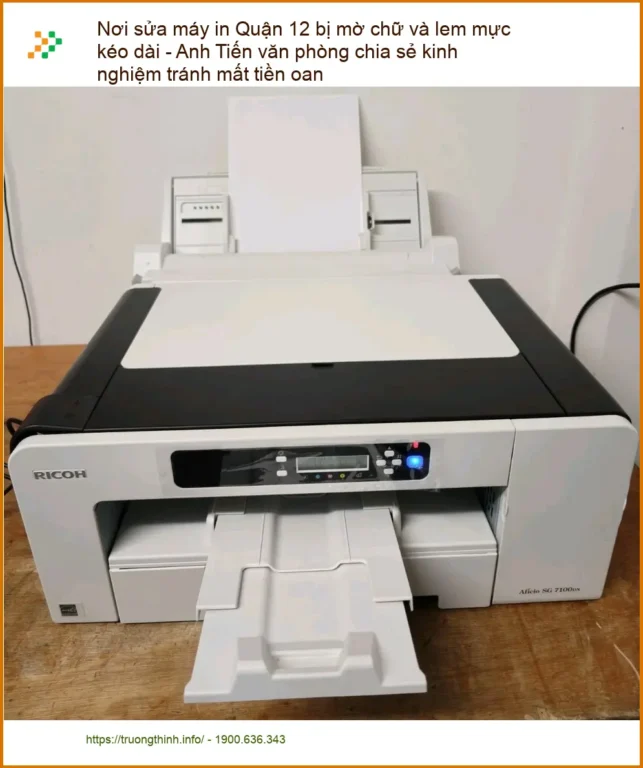 Sửa Chữa Nạp Mực Máy In Quận 12 mờ, lem - Thợ xử lý gấp