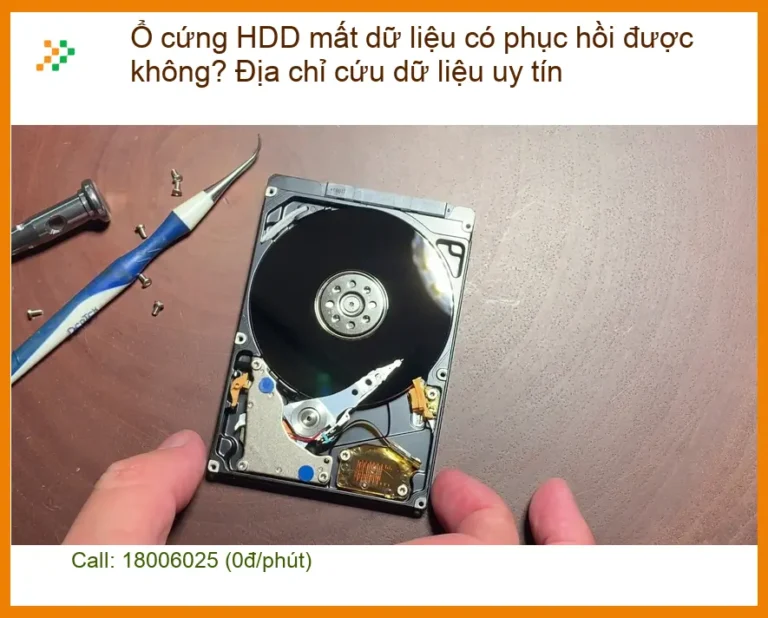 Khôi Phục Dữ Liệu Ổ cứng HDD mất dữ liệu? - Trung tâm cứu uy tín