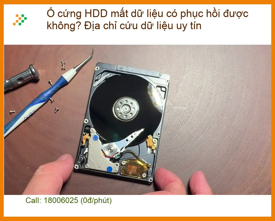 Khôi Phục Dữ Liệu Ổ cứng HDD mất dữ liệu? - Trung tâm cứu uy tín