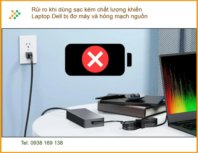 Sửa Laptop Rủi ro sạc kém Dell đơ máy, hỏng nguồn - Trung tâm hỗ trợ gần đây