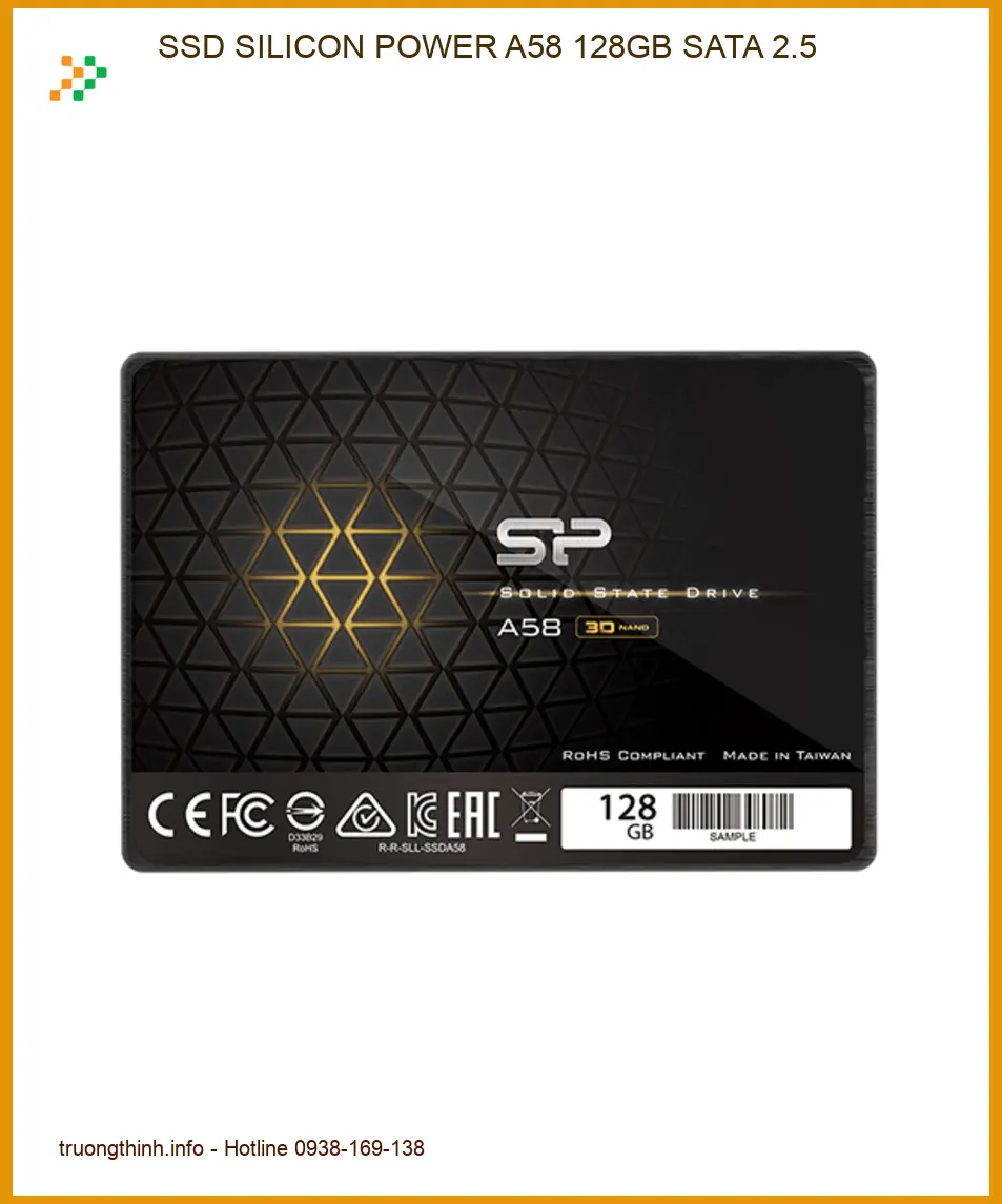 Ổ cứng Laptop SSD SILICON POWER A58 128GB - Thay Nhanh Tận Nơi TPHCM | Giá Rẻ