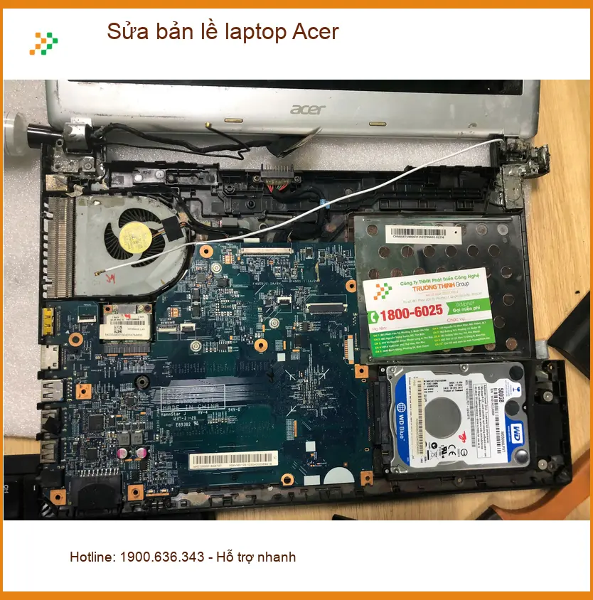 Cô Thúy chủ tiệm hoa ở Quận Bình Tân sửa bản lề laptop Acer bị hỏng lấy ngay ảnh thực tế 2