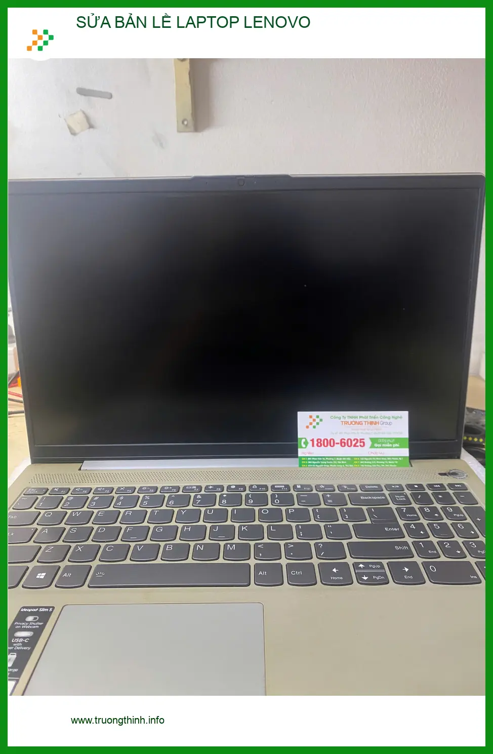 Chú Đạt kiến trúc sư lo lắng bản lề Laptop Lenovo gãy ở Gò Vấp ảnh thực tế 1