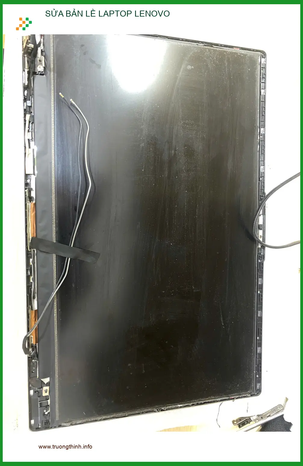 Chú Đạt kiến trúc sư lo lắng bản lề Laptop Lenovo gãy ở Gò Vấp ảnh thực tế 2