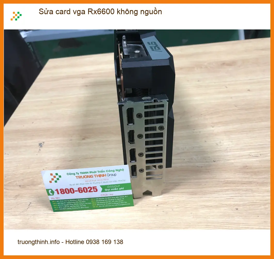 Dịch vụ anh Khoa sửa card vga Rx6600 không nguồn tại quận Bình Tân ảnh thực tế 1