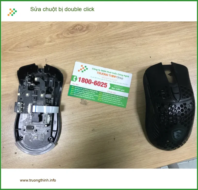 Cô Thuý nhân viên văn phòng tìm dịch vụ sửa chuột bị double click Quận Bình Tân