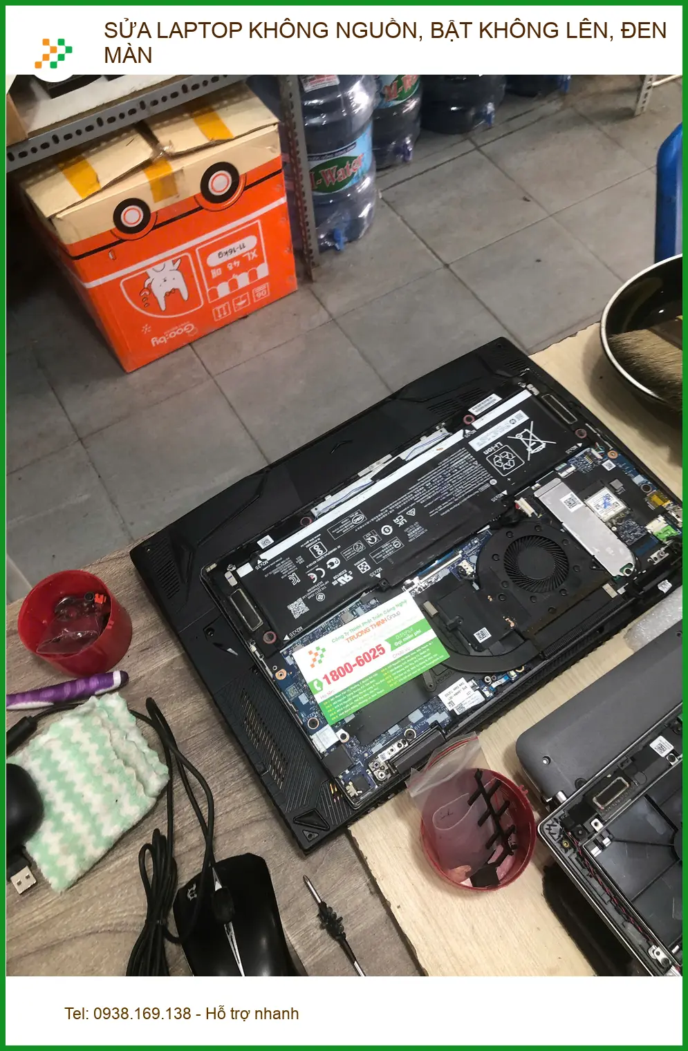 Anh Đạt kiến trúc sư kể chuyện cứu laptop đen màn, bật không lên ở Quận Bình Thạnh