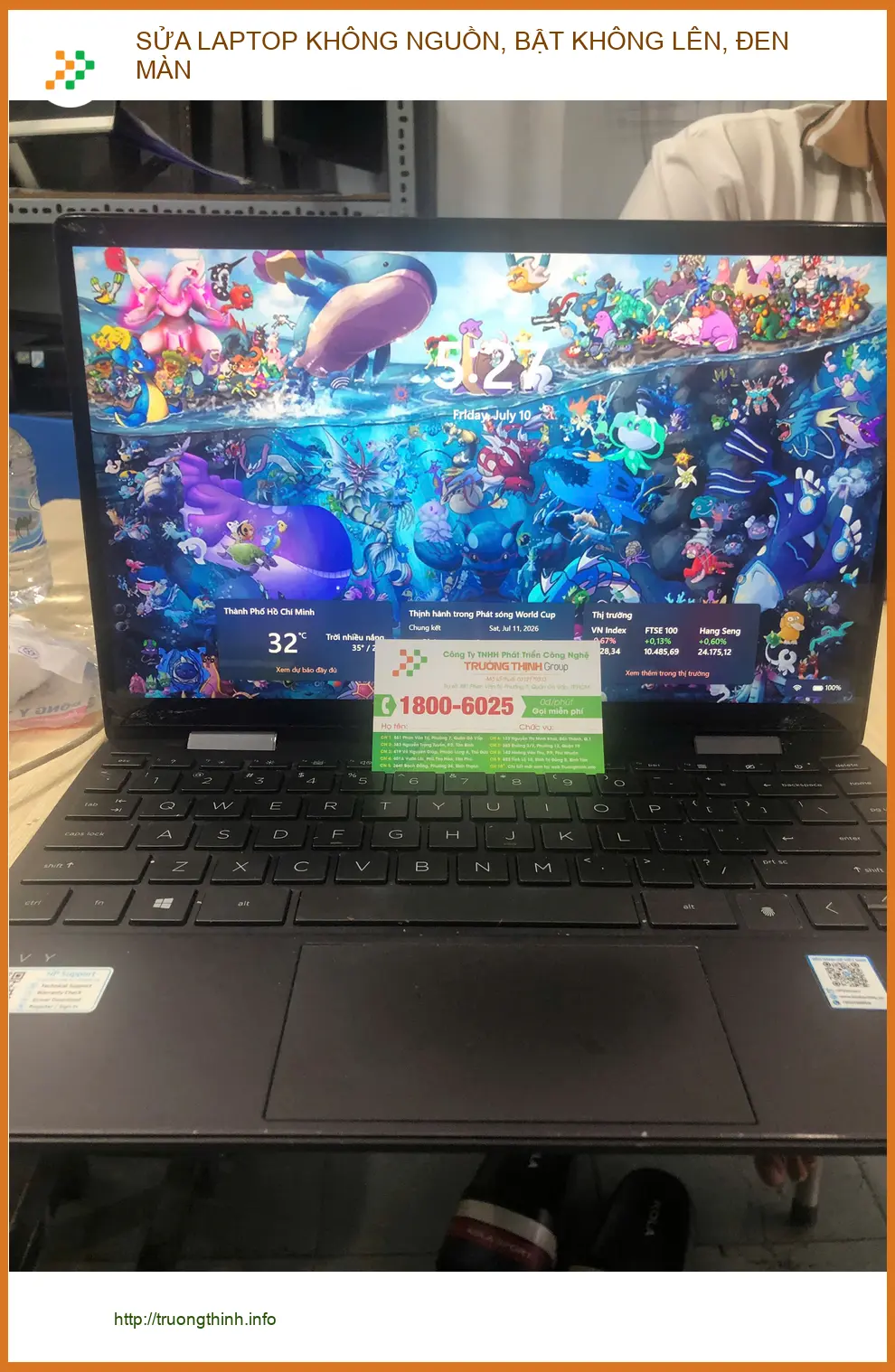Anh Đạt kiến trúc sư kể chuyện cứu laptop đen màn, bật không lên ở Quận Bình Thạnh ảnh thực tế 1