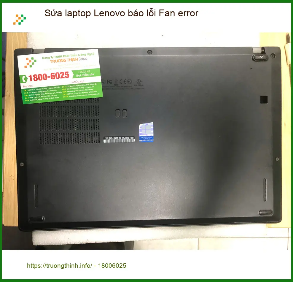 Anh Quân lo lắng tìm chỗ sửa laptop Lenovo lỗi Fan error Quận Bình Tân ảnh thực tế 2