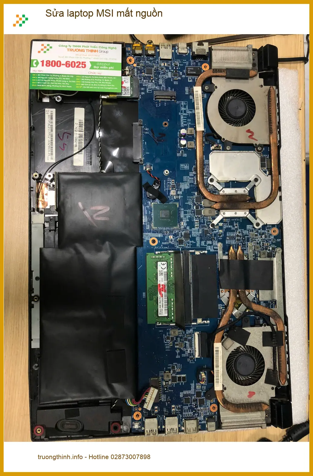 Em Phước tìm gấp - Tiệm sửa laptop MSI mất nguồn Quận Bình Tân lấy ngay ảnh thực tế 2