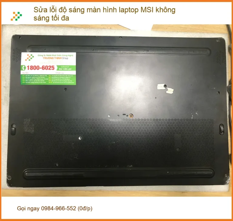 Anh Khải chuyên viên đồ họa: Sửa độ sáng màn hình laptop MSI Bình Tân