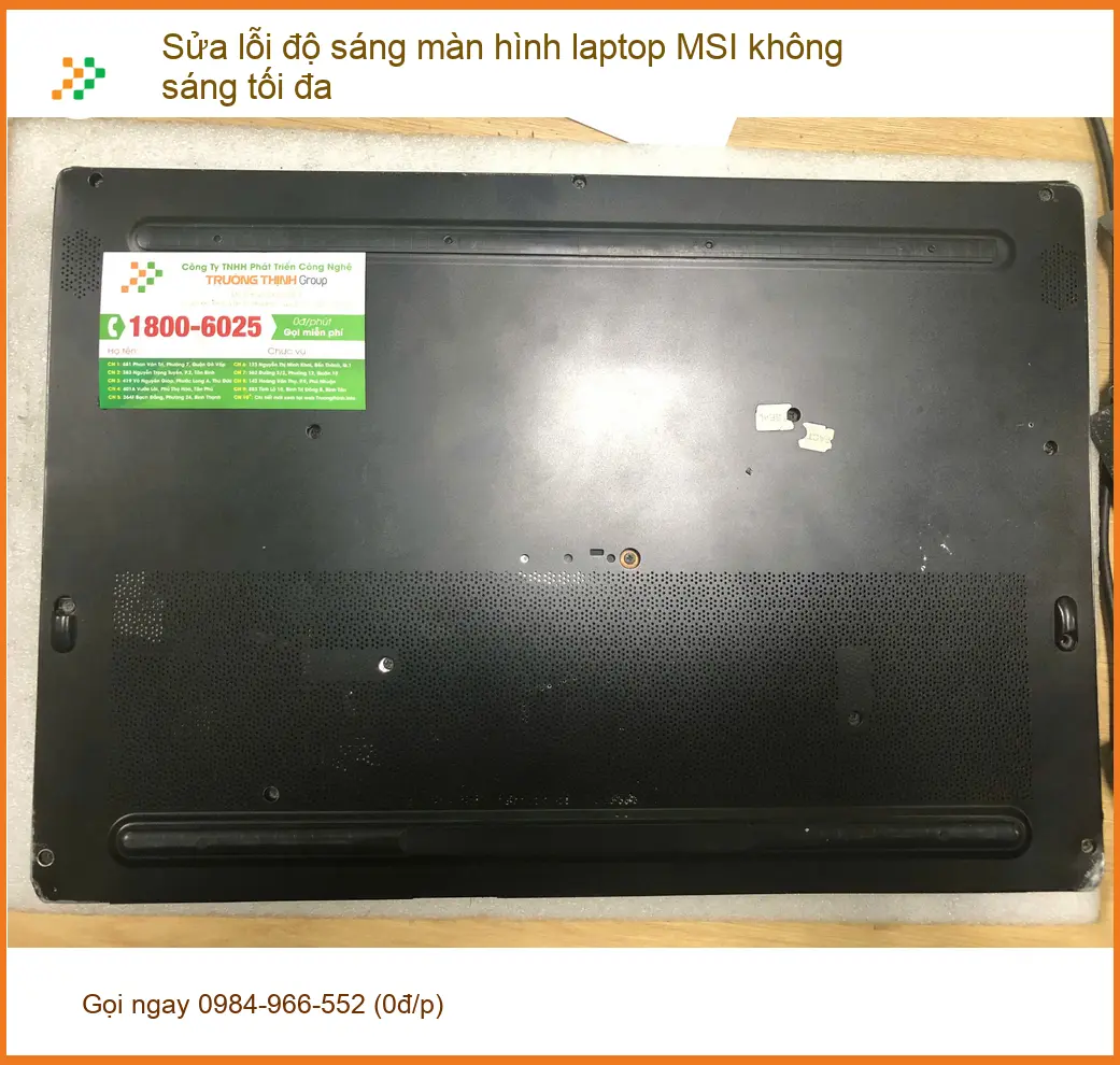 Anh Khải chuyên viên đồ họa: Sửa độ sáng màn hình laptop MSI Bình Tân