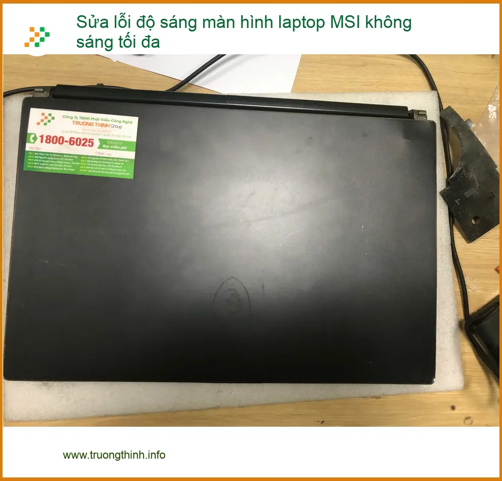 Anh Khải chuyên viên đồ họa: Sửa độ sáng màn hình laptop MSI Bình Tân ảnh thực tế 1