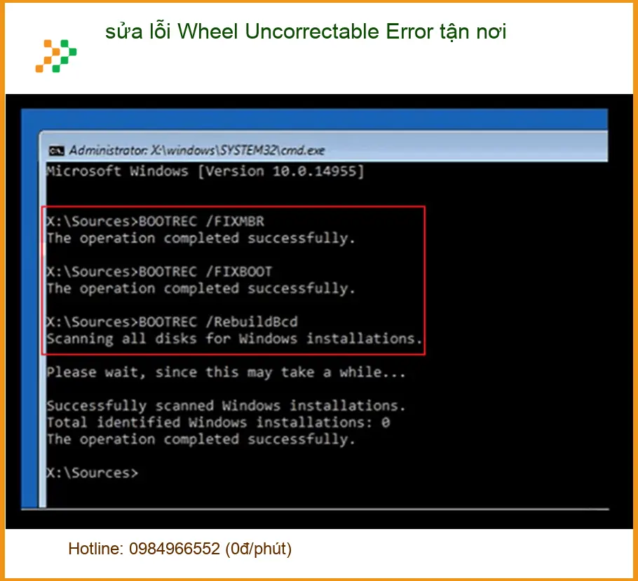 Sửa Laptop lỗi Wheel Uncorrectable Error tận nơi - Địa chỉ gần nhất