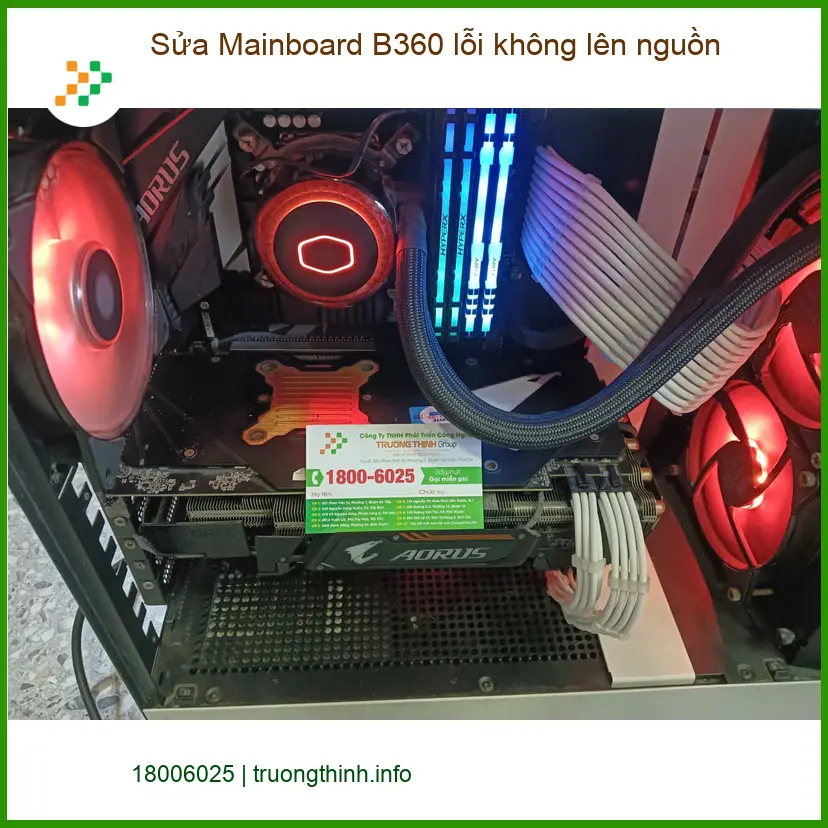 Cô Thủy giảng viên review sửa Mainboard B360 lỗi không lên nguồn Quận 7 ảnh thực tế 1