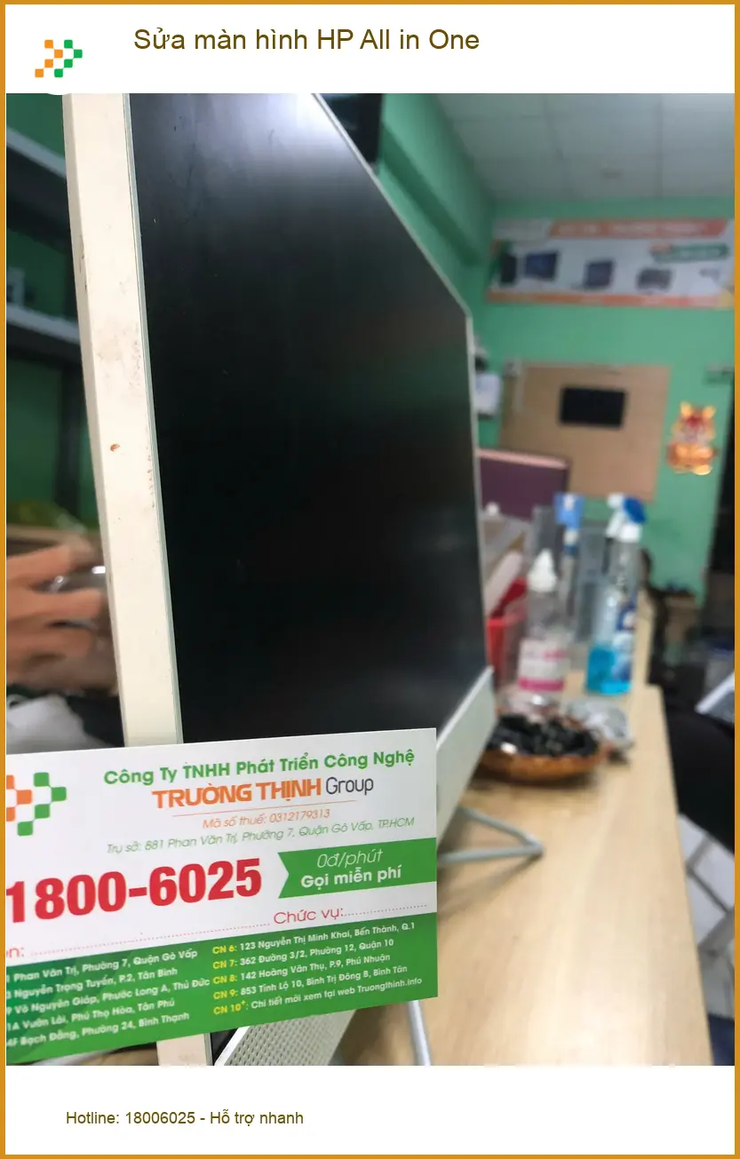 Cô Thoa giáo viên tìm chỗ sửa màn hình HP All in One Quận Bình Tân uy tín ảnh thực tế 1