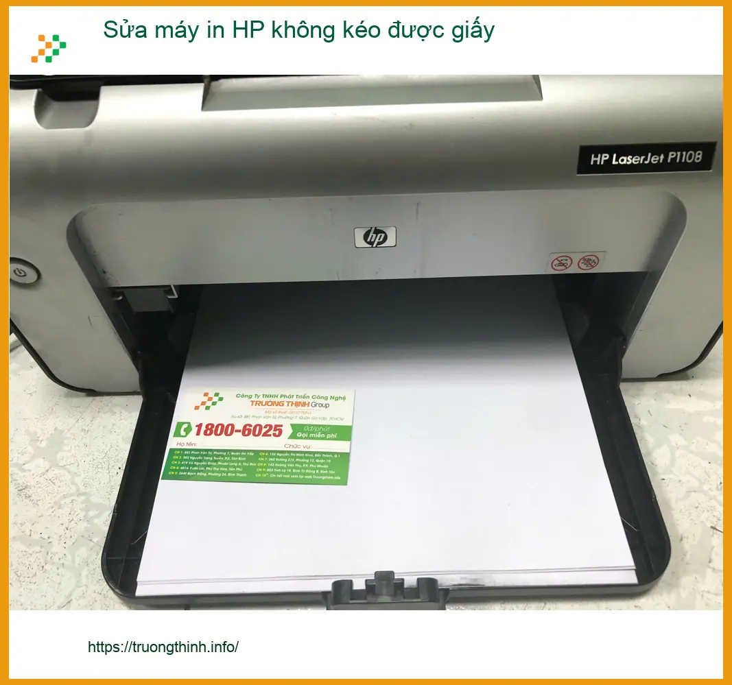 Dịch vụ sửa máy in HP không kéo được giấy Quận Bình Tân - Cô Mai tin tưởng ảnh thực tế 1
