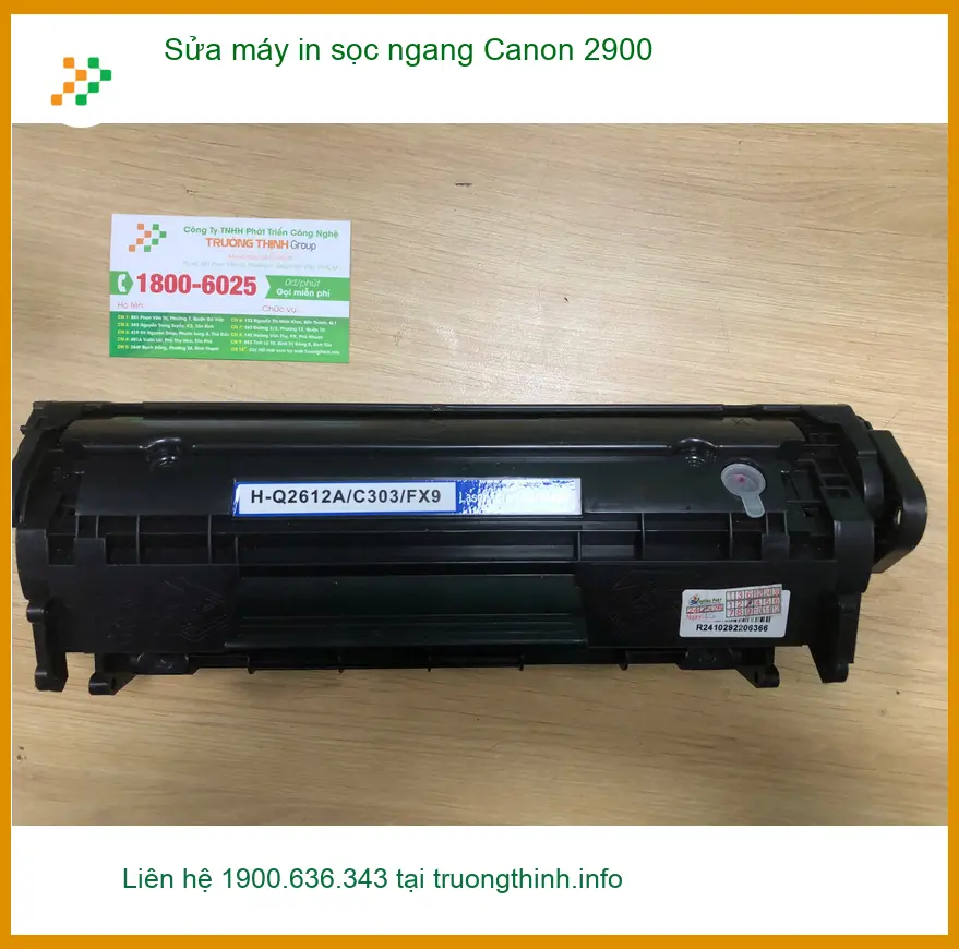 Chị Hạnh sửa máy in Canon 2900 sọc ngang ở Bình Tân - Dịch vụ uy tín lấy liền ảnh thực tế 1