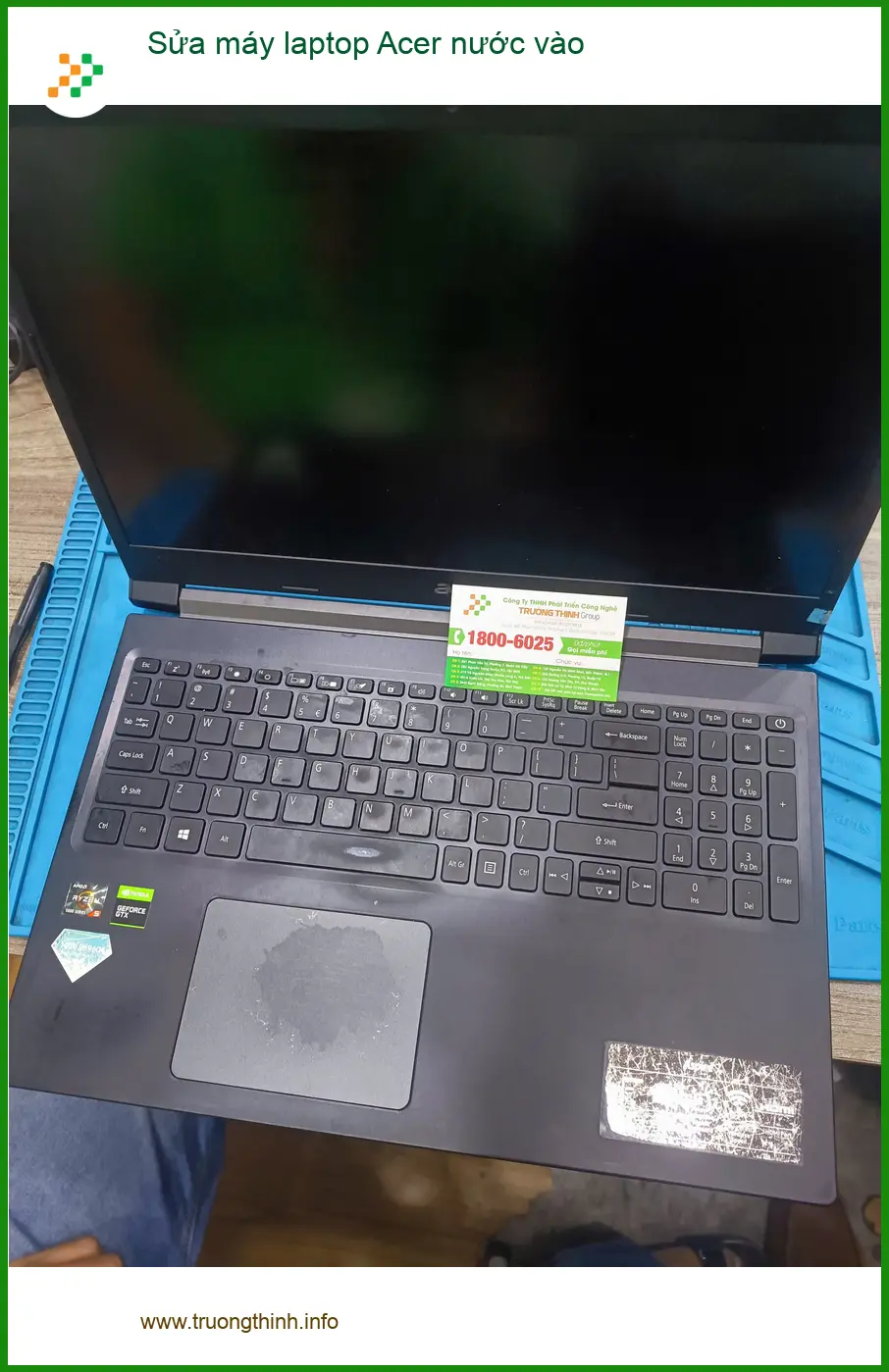 Anh Khánh IT sửa máy laptop Acer bị nước vào Quận Tân Phú lấy ngay ảnh thực tế 1