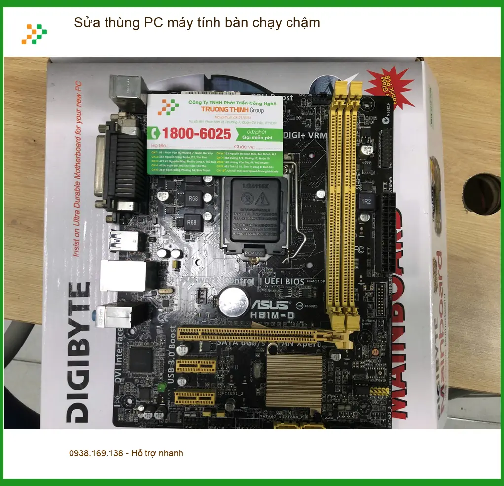 Anh Khoa họa sĩ Quận Bình Tân lo lắng máy chậm: Tìm dịch vụ sửa thùng PC máy tính bàn ảnh thực tế 1