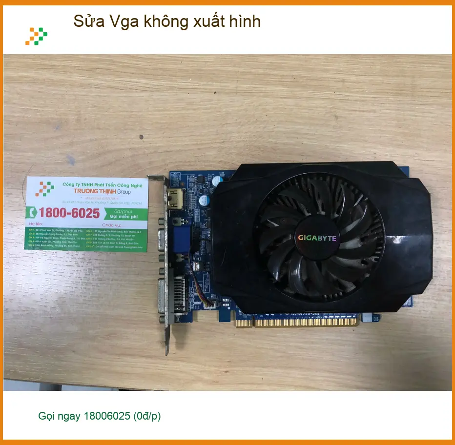 Chú Tân giám đốc công ty Quận Bình Tân sửa VGA không xuất hình lấy liền ảnh thực tế 1