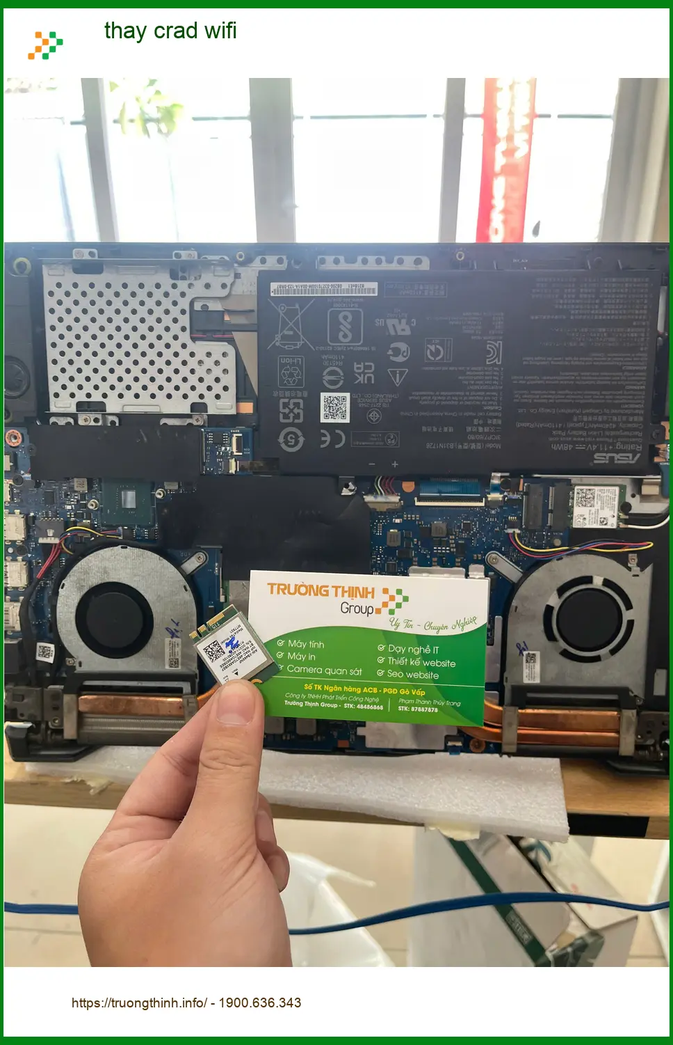Bác Khải ở Quận Thủ Đức: Thay crad wifi uy tín, lấy liền
