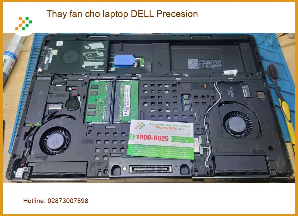 Chị Ngọc tìm chỗ thay fan laptop Dell Precision Quận Bình Tân lấy ngay ảnh thực tế 1