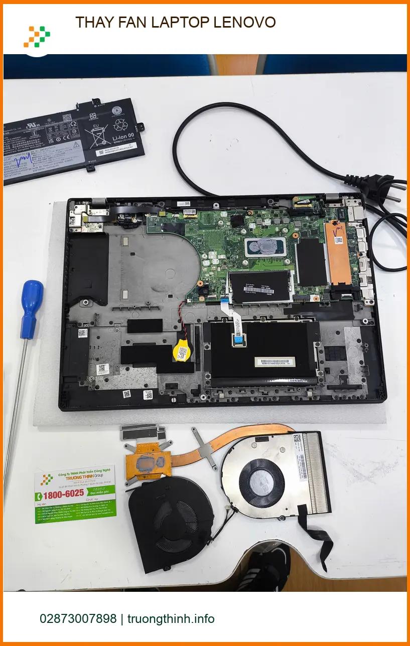 Anh Quang lo lắng quá nhiệt - Dịch vụ thay fan laptop Lenovo Quận Gò Vấp ảnh thực tế 1