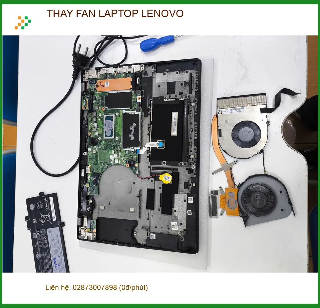 Anh Quang lo lắng quá nhiệt - Dịch vụ thay fan laptop Lenovo Quận Gò Vấp ảnh thực tế 2