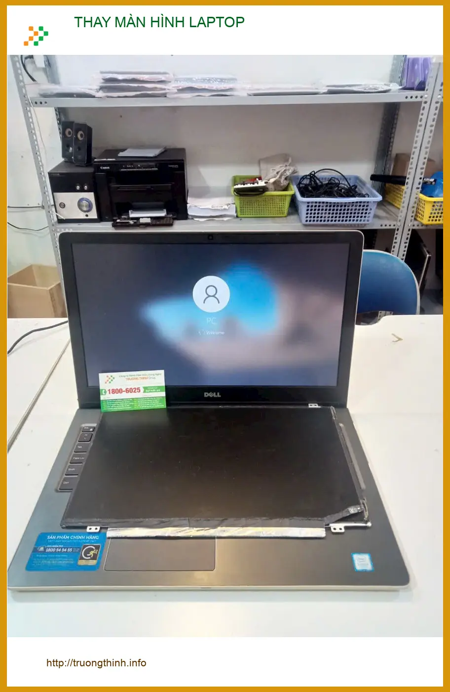 Trung tâm Thay màn hình laptop Quận Bình Thạnh - Anh Kiệt chủ quán review ảnh thực tế 1