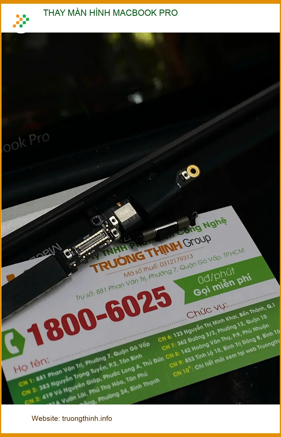 Chú Phước chủ tiệm cà phê review trung tâm thay màn hình Macbook Pro Quận 12 ảnh thực tế 1