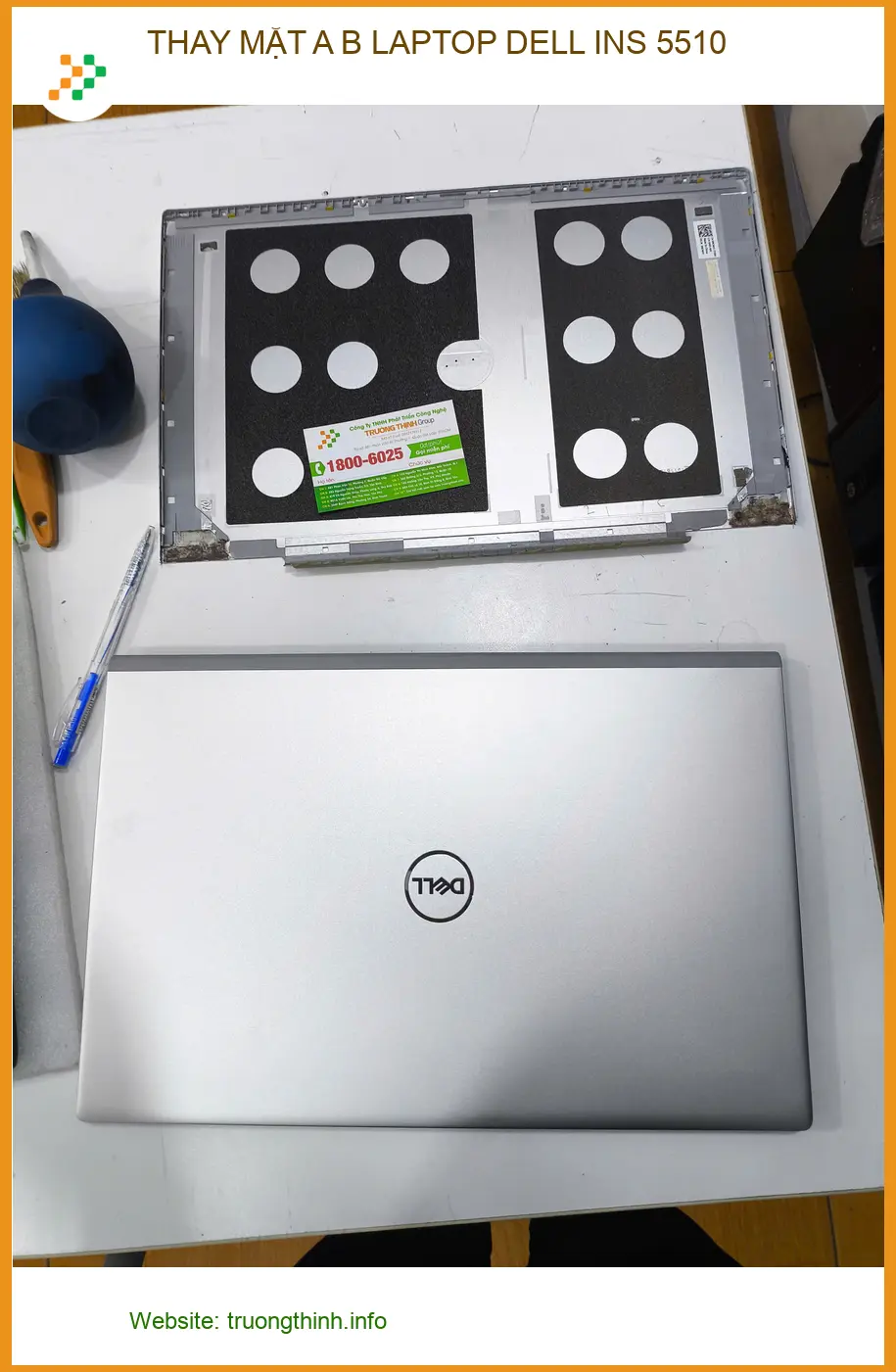 Anh Khánh cần thay mặt A B laptop Dell Ins 5510 Quận Gò Vấp ảnh thực tế 2