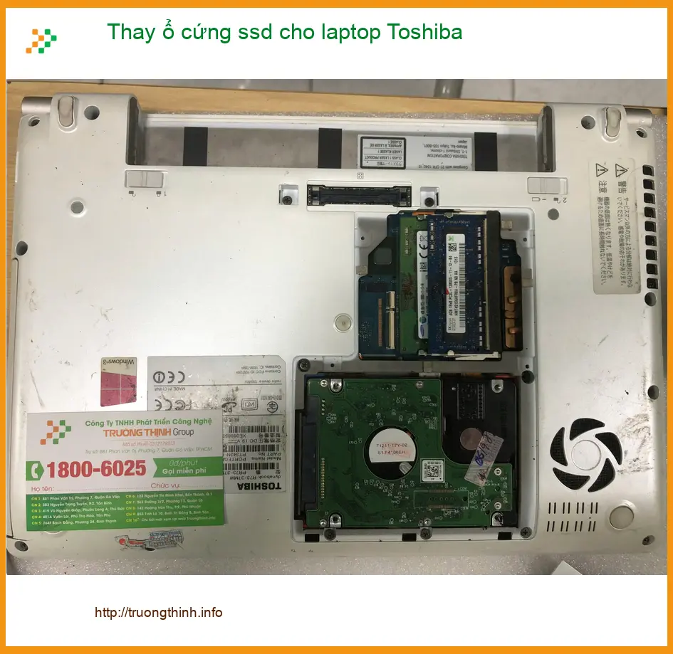 Anh Quang tin tưởng thay ổ cứng ssd laptop Toshiba ở Quận Bình Tân ảnh thực tế 1