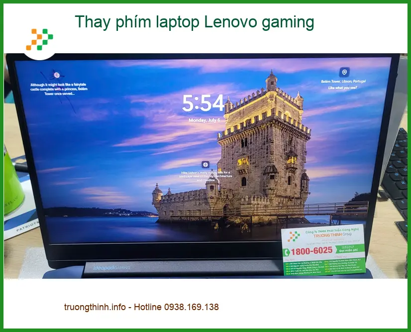 Anh Minh quản lý quán net review: Thay phím laptop Lenovo gaming Quận Bình Tân ảnh thực tế 1