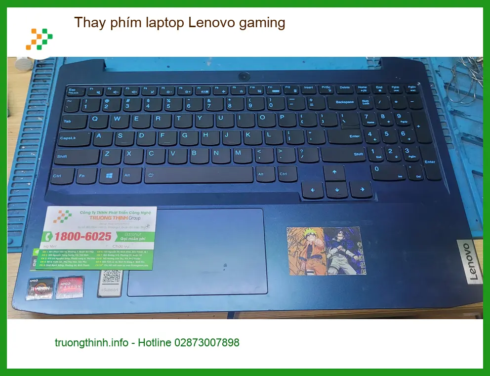 Anh Minh quản lý quán net review: Thay phím laptop Lenovo gaming Quận Bình Tân ảnh thực tế 2