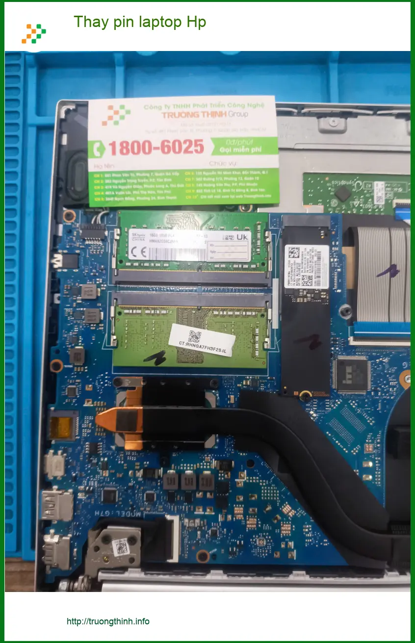Chú Phước nhân viên văn phòng tìm tiệm thay pin laptop Hp Quận Tân Phú lấy ngay ảnh thực tế 2